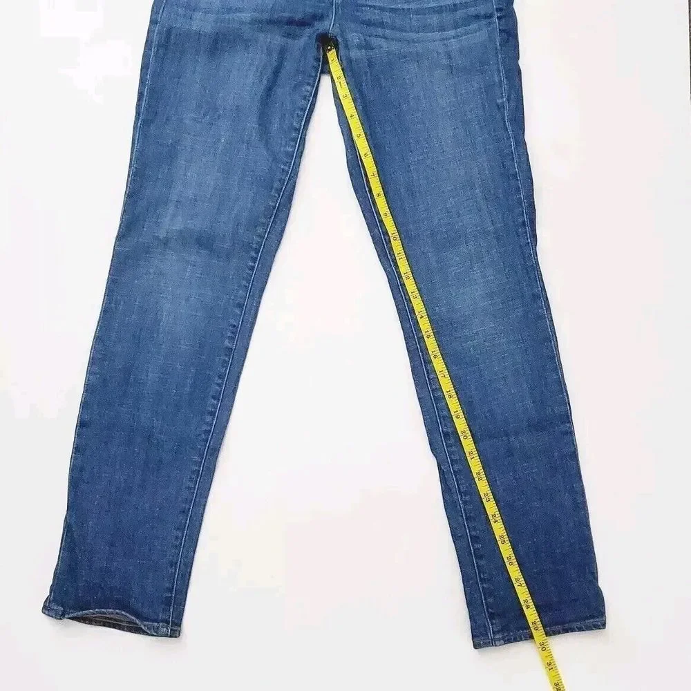 J. Crew Toothpick‎ (Womens 29) Stretch Skinny Denim Jeans Med Blue Wash 5 Pocket